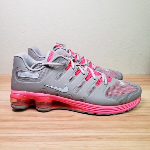 Nike Men\'s Size 13 Shox Air Lunar Hyperfuse Athletic Trainers Gray Pink Sneakers main image 7